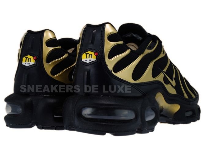 nike tns gold and black